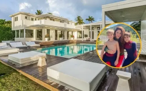 Shakira se instaló, junto a sus hijos, en su vieja casa de Miami (The Real Houses)