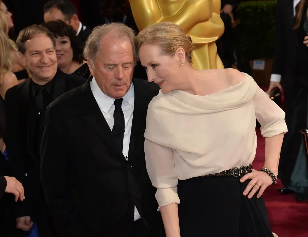 HOLLYWOOD, CA – MARCH 02:  Actress Meryl Streep (R) and Don Gummer attend the Oscars held at Hollywood & Highland Center on March 2, 2014 in Hollywood, California.  (Photo by Michael Buckner/Getty Images)