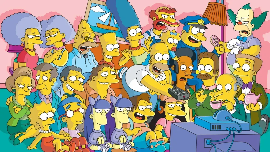 Los Simpson, una de las series furor del mundo entrero.