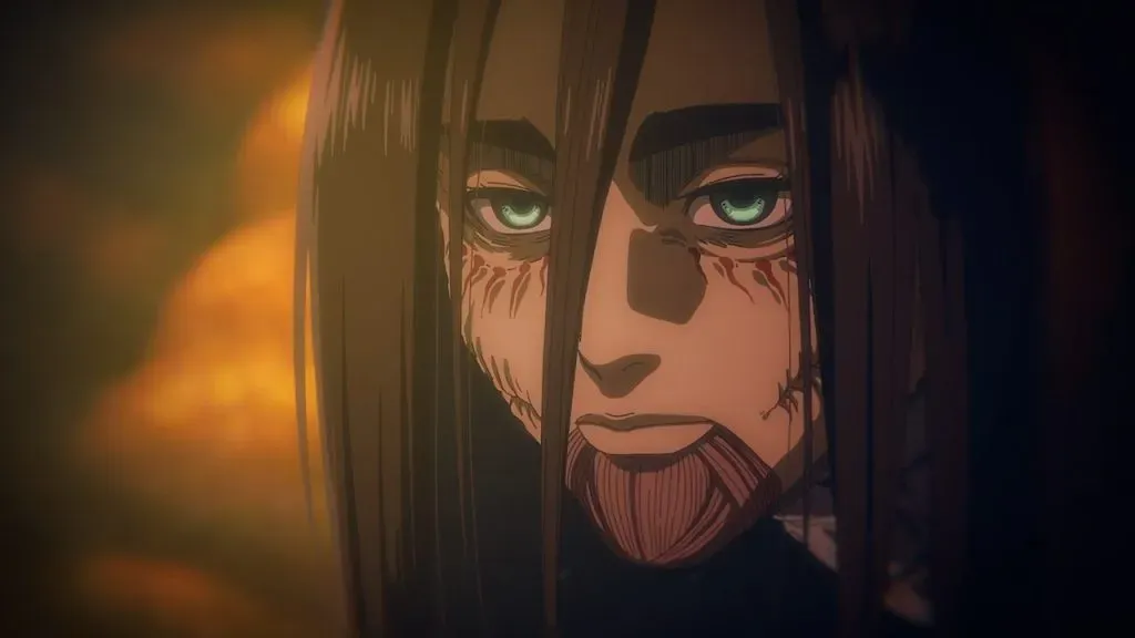 Eren en uno de los momentos cruciales de Shingeki No Kyojin.