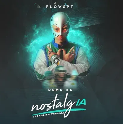 Esta es la imagen de Flow GPT, el proyecto que tiene de cabeza a Bad Bunny en estos momentos. Imagen: Spotify.