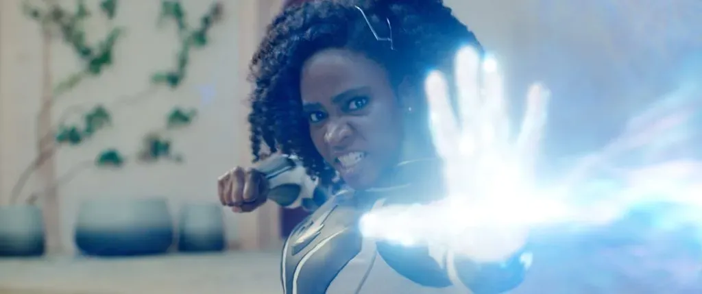 Teyonah Parris como la Capitana Monica Rambeau en The Marvels.