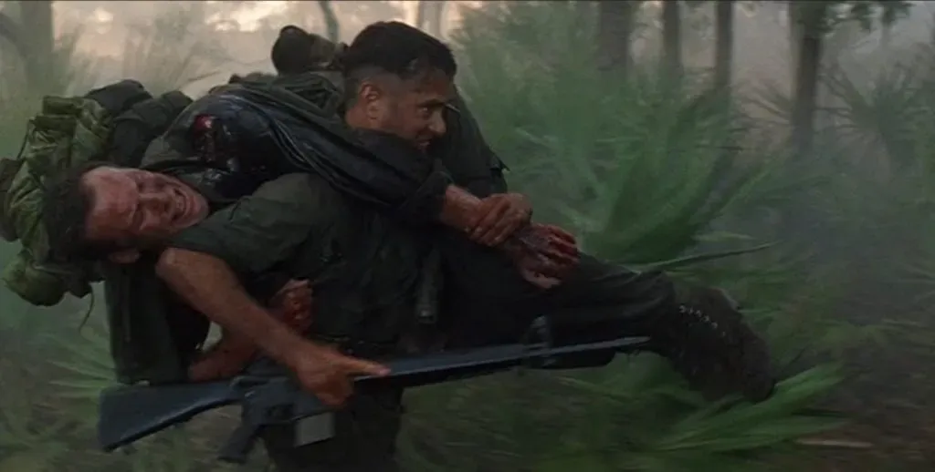Forrest Gump salvó al Teniente Dan en la guerra. (IMDb)