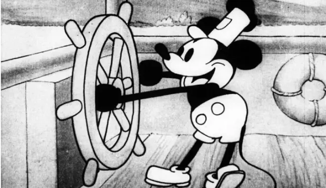 Las versiones originales de Mickey y Minnie Mouse en Steamboat Willie no tendrán derecho de autor.