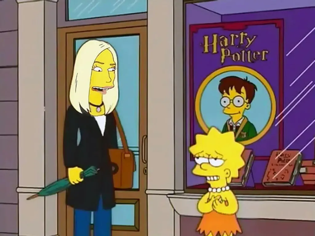 Harry Potter apareció en varios capítulos de Los Simpson.