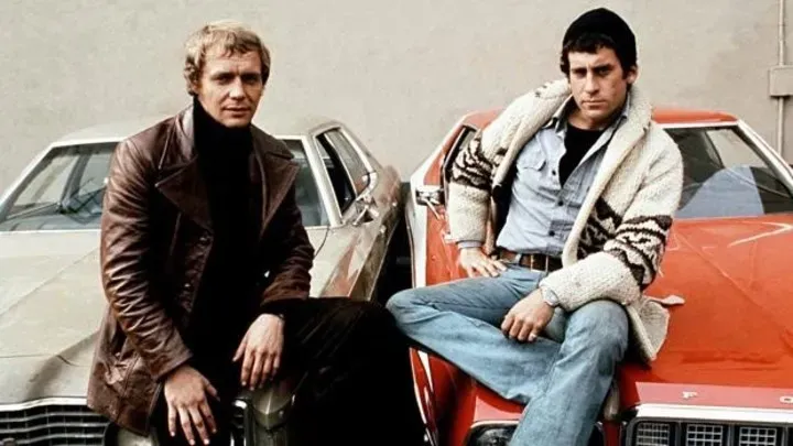 Foto promocional de la serie de Starsky y Hutch, de los años 70. Imagen: Clarín.