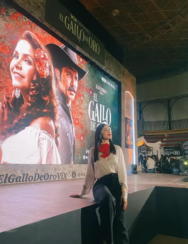 Diana Haro ha encontrado en El Gallo de Oro su debut en las series en streaming. Imagen: @dianaharolt_.