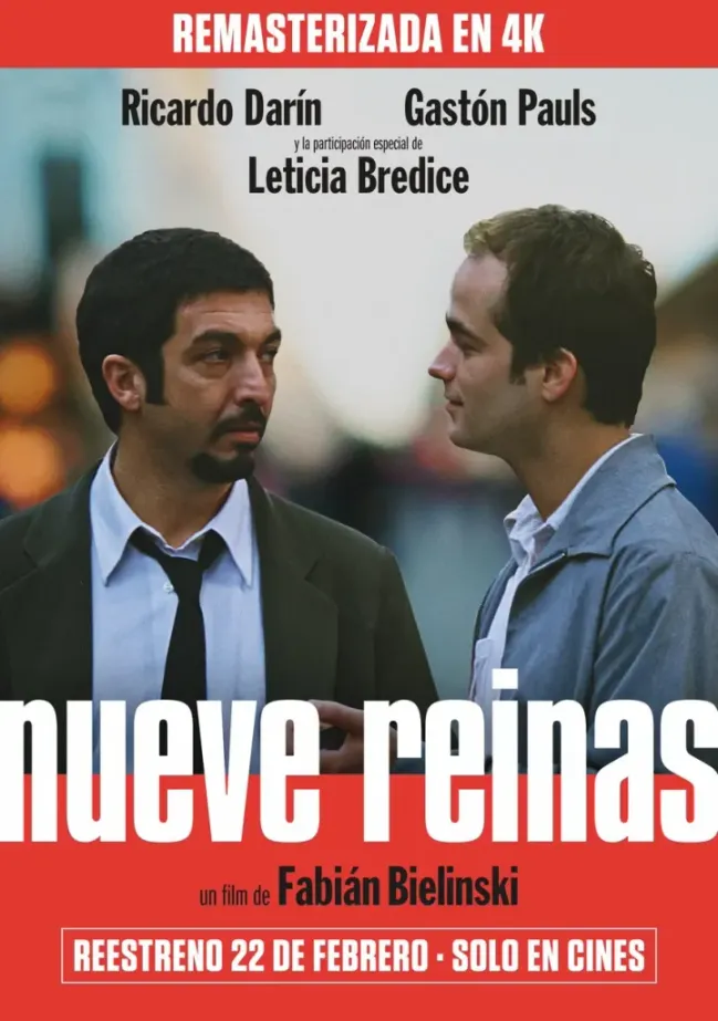 Nueve Reinas será remasterizada en 4K.