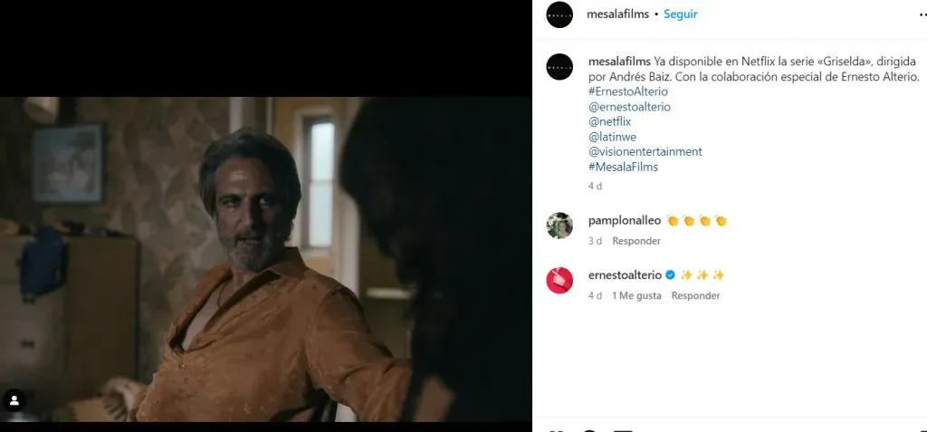 Ernesto Alterio como Fernando. (Instagram)