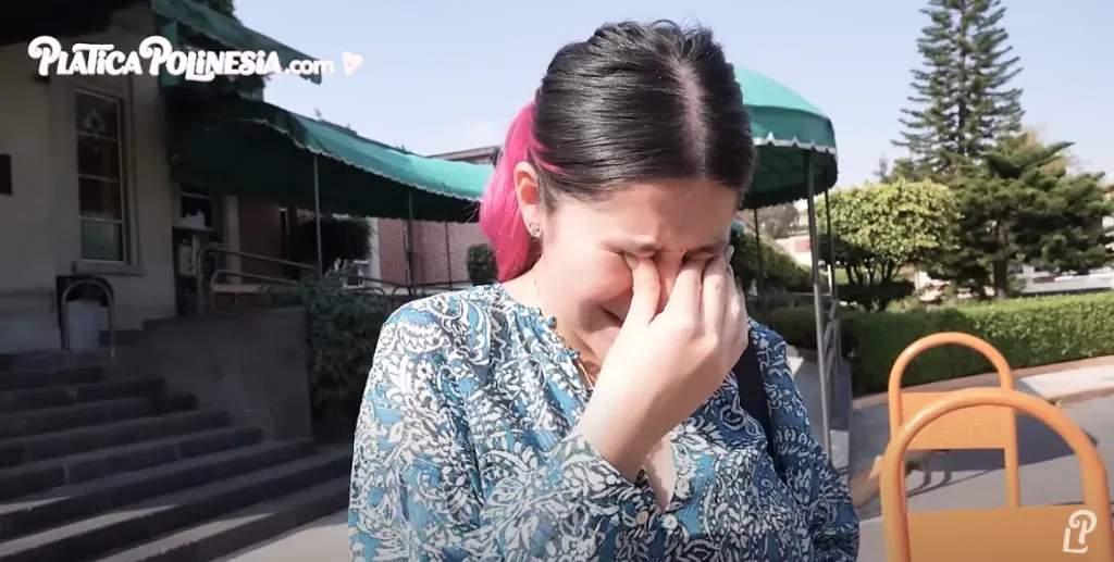 La menor de Los Polinesios vivió momentos fuertes la tarde de ayer, cuando se reveló la situación de su bebé. Imagen: @LosPolinesios.