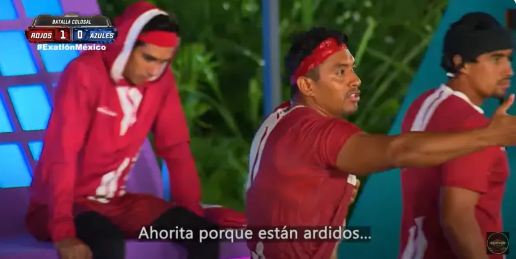 La frase que Heliud dice en la imagen se la dedicó a Big Papi. Imagen: @exatlonmx.