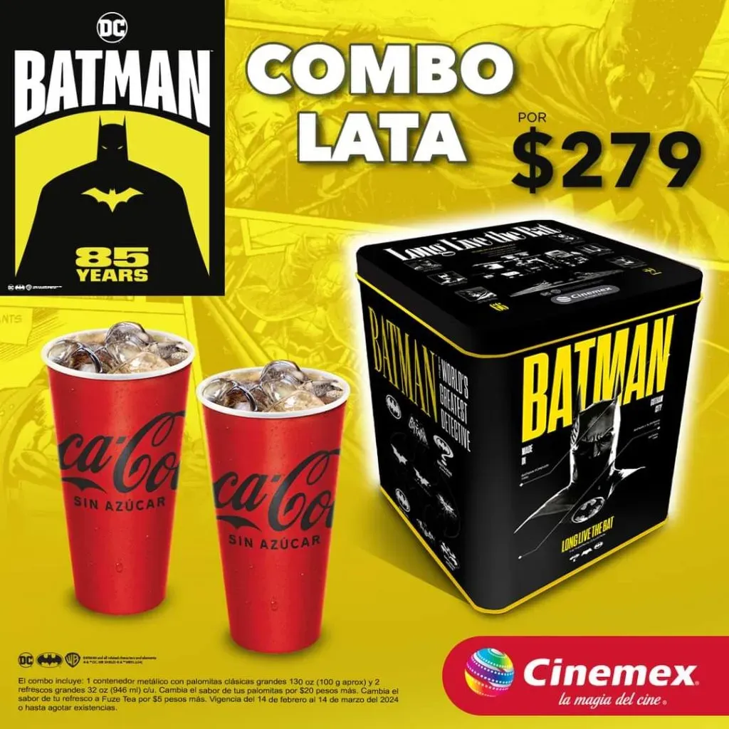 Salió la palomera de Batman en Cinemex.