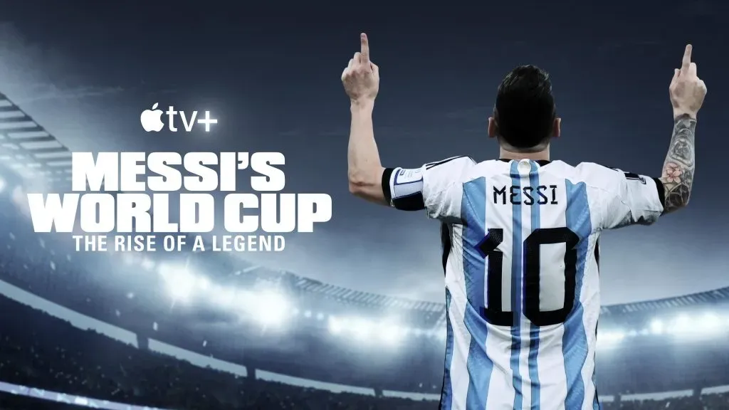 El poster de la docuserie de Messi. (IMDb)