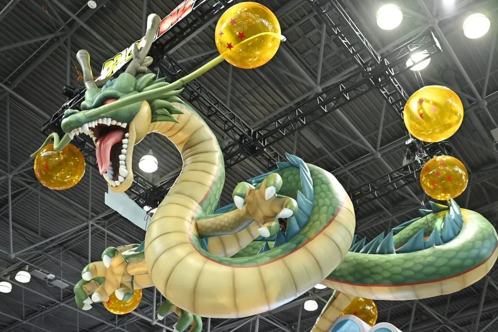 Vista del expositor de Dragon Ball Z durante la New York Comic Con 2022 el 06 de octubre de 2022 en Nueva York. Imagen: Getty Images.