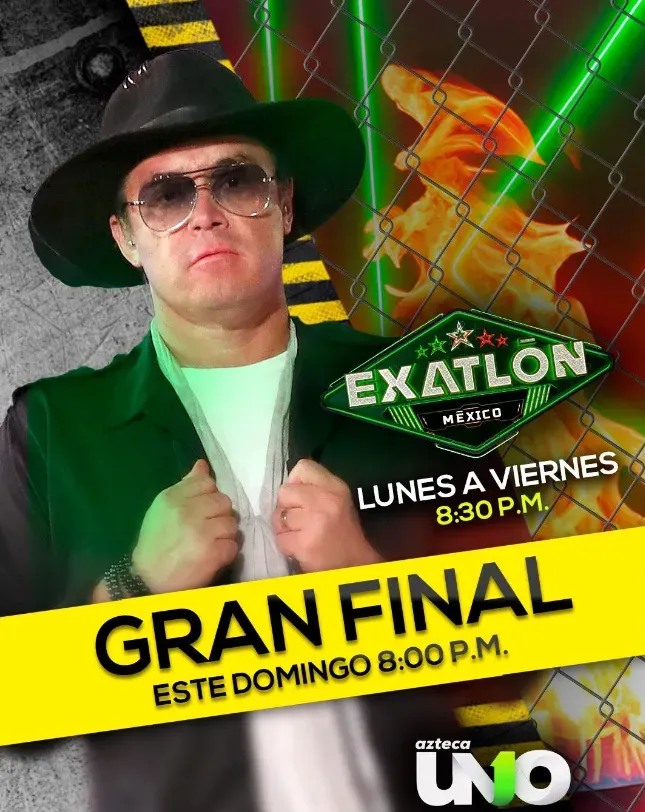 Antonio Rosique nos espera a todos en la gran final de la máxima competencia de la TV. Imagen: @exatlonmx.