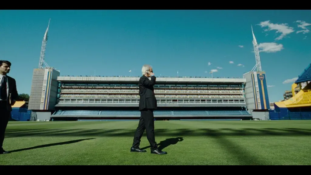 Algunas escenas se rodaron en la cancha de Boca. (Star+)
