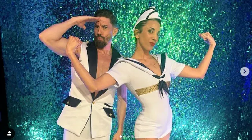 Adrián Lastra y Sara García posan para las cámaras. Imagen: @adrian_lastra.