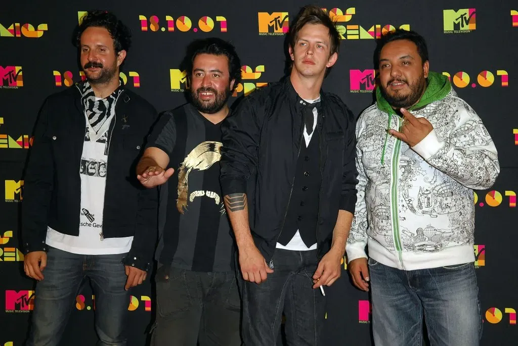 Foto de Molotov del 2007, para una entrega de premios de MTV. Imagen: Getty Images.