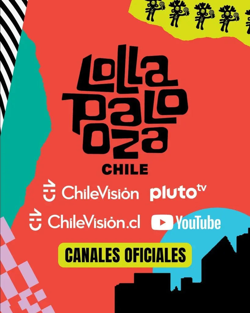Los canales oficiales de Lollapalooza Chile 2024.