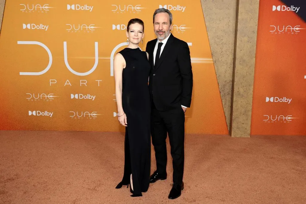 Tanya Lapointe y Denis Villeneuve asisten al estreno de Dune: Parte 2, en el Lincoln Center el 25 de febrero de 2024 en Nueva York. Imagen: Getty Images.