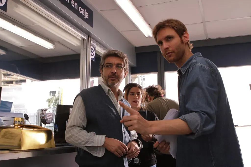 Darín y Szifrón en el set de Relatos Salvajes. (IMDb)