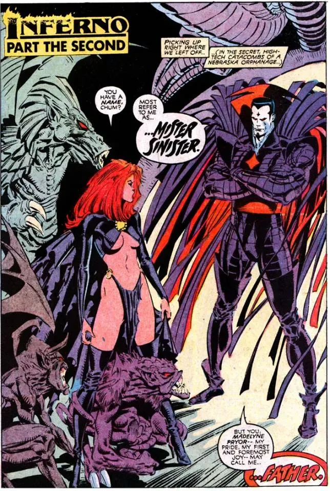 Esta es la imagen final de Madelyne cuando descubre su verdadero origen. Imagen: Comicvine.gamespot.