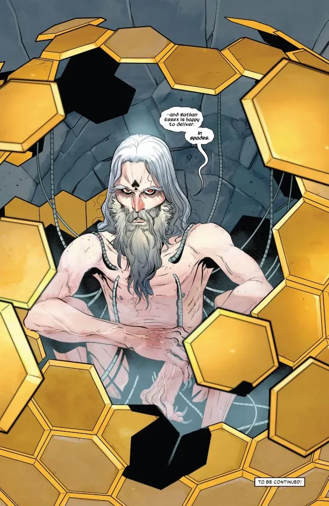 Nathan Essex antes de convertirse en Sr. Siniestro, en los cómics de Marvel.