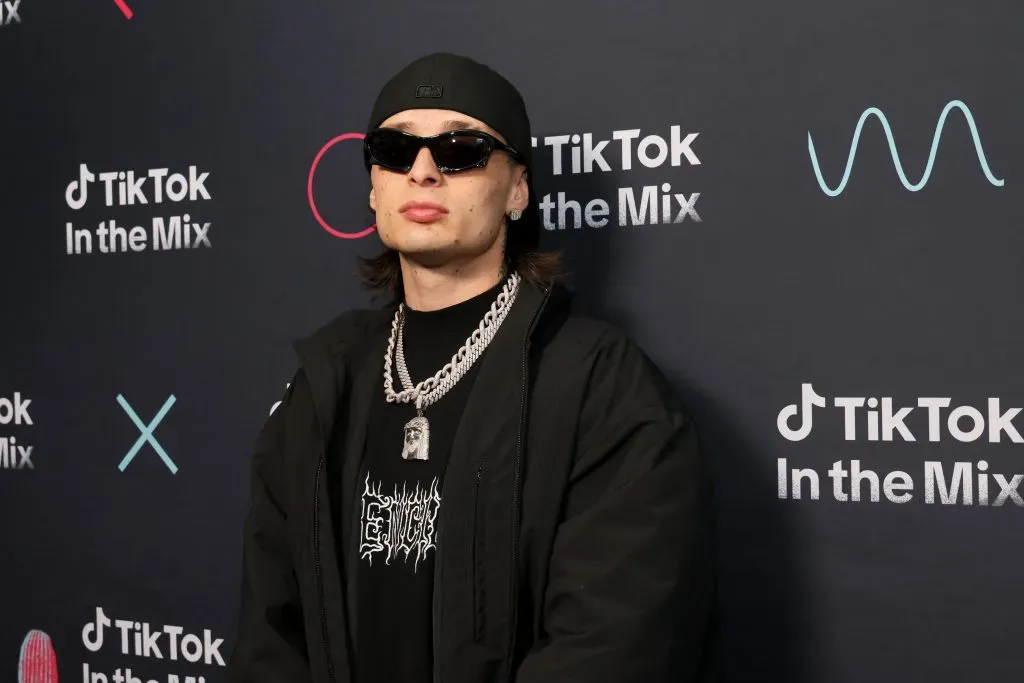 MESA, ARIZONA – DECEMBER 10: Peso Pluma attends TikTok In The Mix at Sloan Park on December 10, 2023 in Mesa, Arizona. (Photo by Rodin Eckenroth/Getty Images for TikTok)