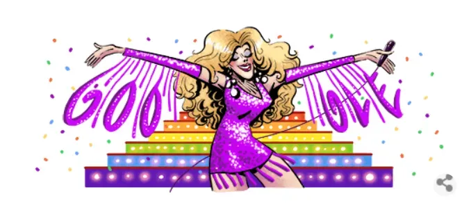 Este es el doodle con el que Google rinde homenaje este 6 de abril a la talentosa artista. Imagen: Google.
