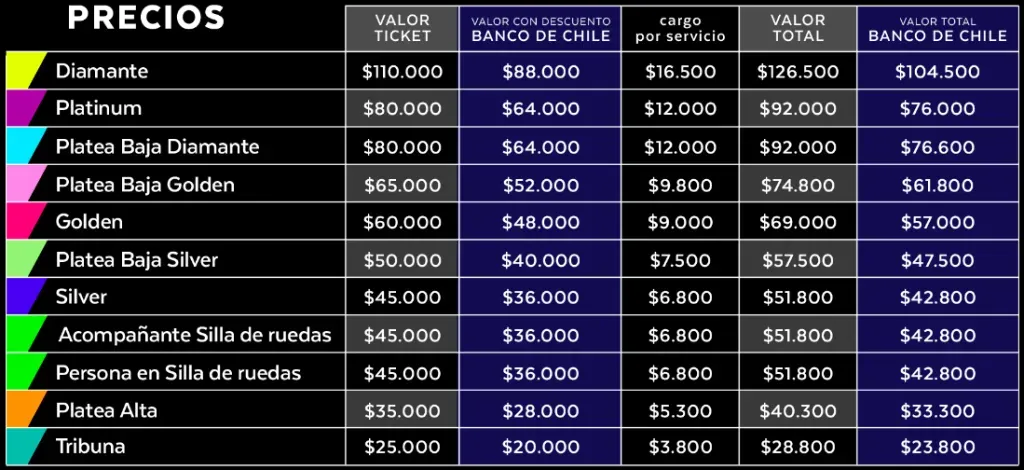 Los precios y localidades para el show de Juanes en Chile 2024.