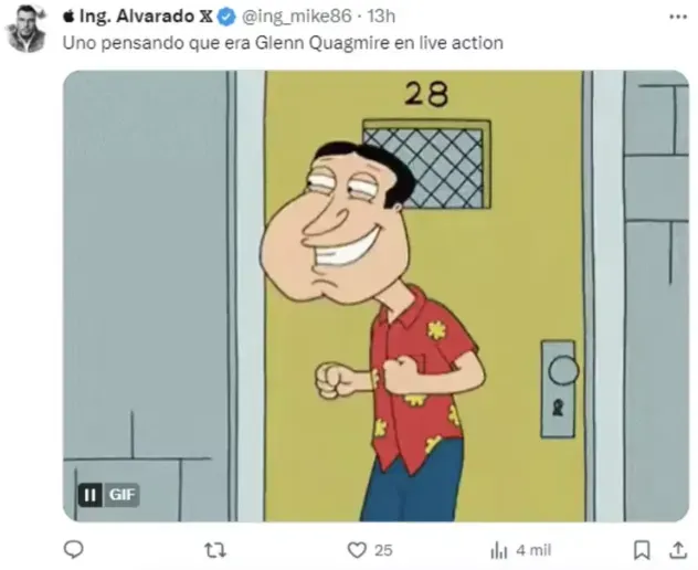 Este es otro personaje con el que se comparó al cantante y actor. Imagen: X.