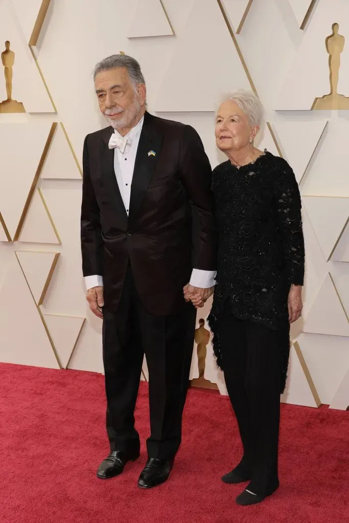 Francis Ford Coppola y Eleanor Coppola en los premios Oscar de 2022. (Getty)