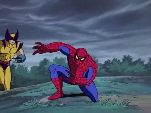 Wolverine en uno de los episodios de Spider-Man, la serie animada. (IMDb)