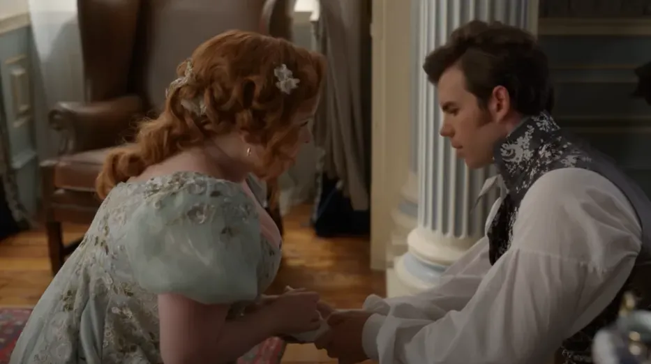 Penelope y Colin nos harán suspirar a todos en esta temporada. Imagen: @Netflix.