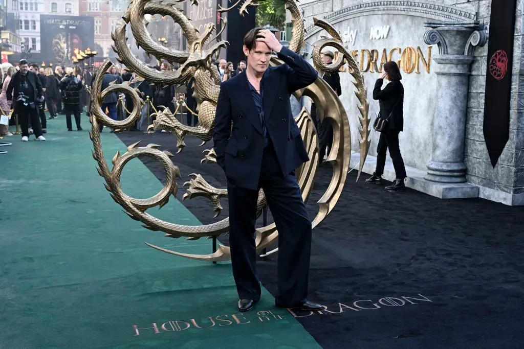 Matt Smith en el estreno de la temporada 2 de House of the Dragon, en donde repite su exitoso papel de Daemon. Imagen: Getty Images.