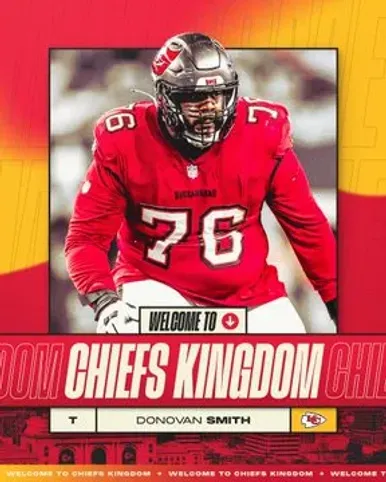 Donovan Smith nuevo jugador de Chiefs (Foto: Twitter / @Chiefs)