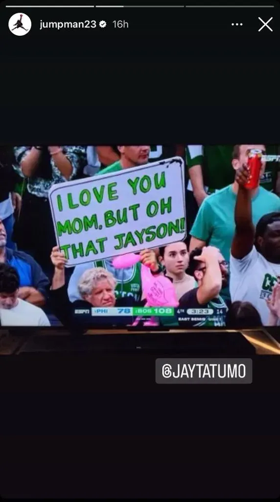 Jordan reaccionó al récord de Tatum (Foto: Instagram / @jumpman23)