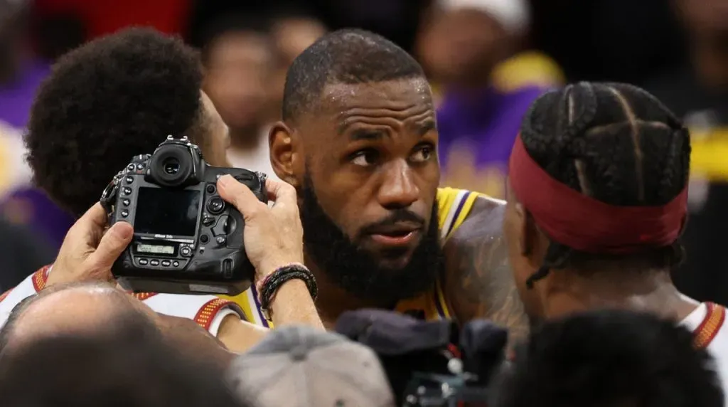 LeBron James en Lakers v. Nuggets (Foto: Getty Images)