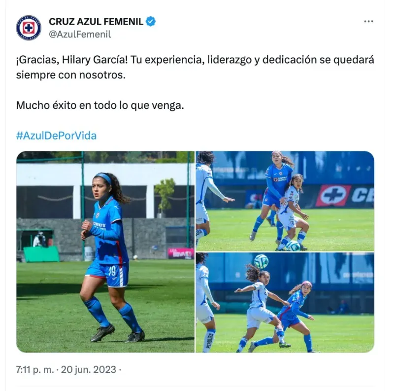 Cruz Azul Femenil | Twitter