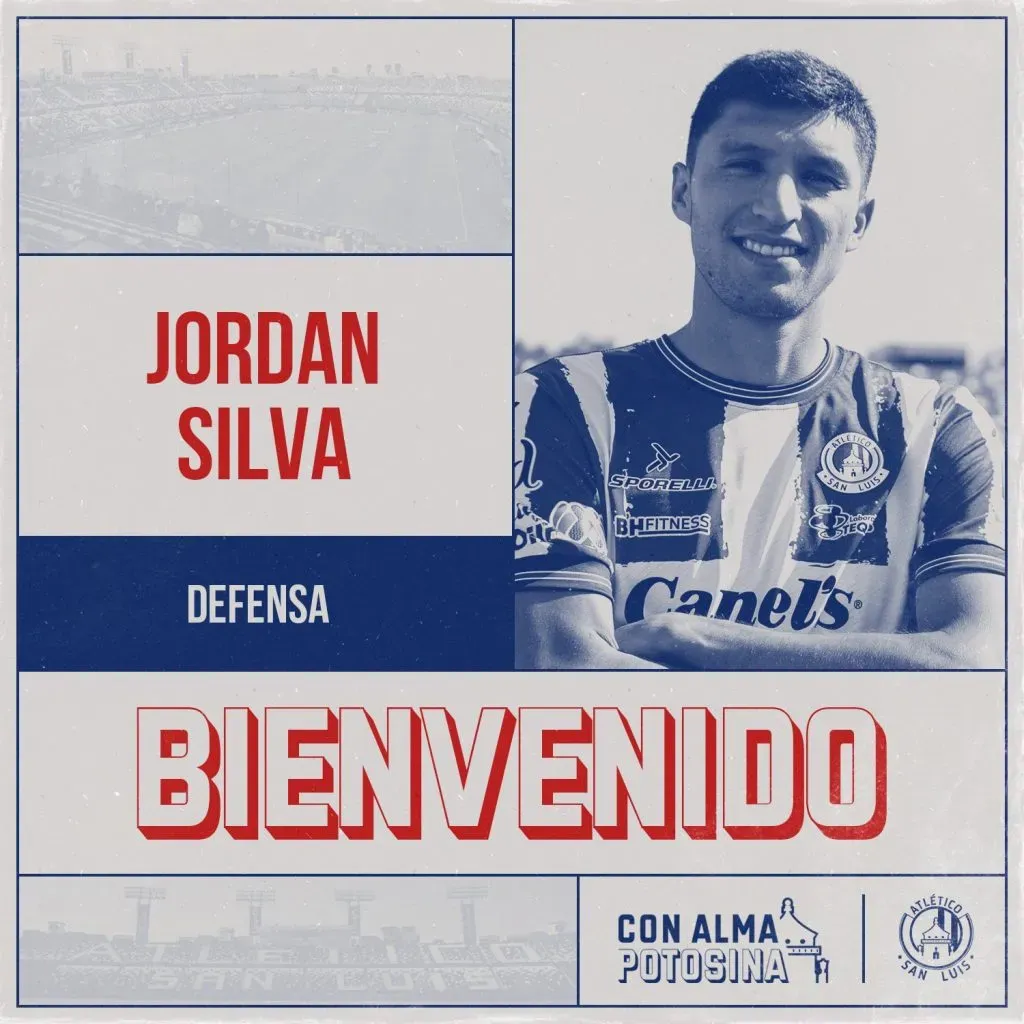 Jordan Silva con el Atlético San Luis (TW Atlético San Luis)