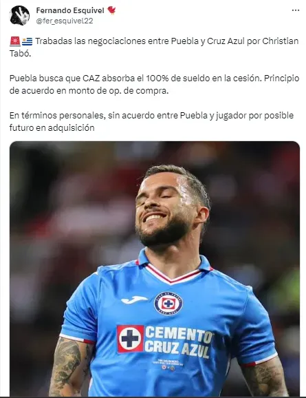 Foto: TW / Fernando Esquivel.