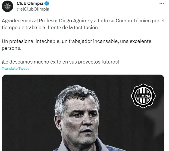 Tuit del Club Olimpia