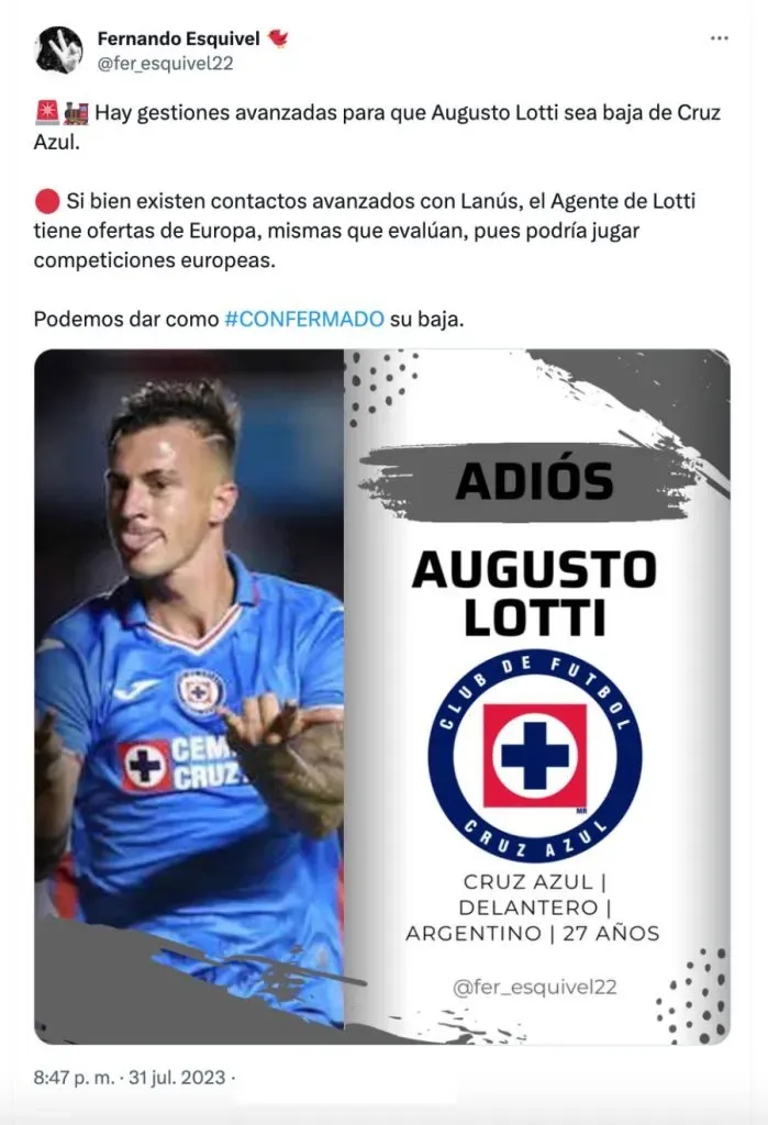 Fernando Esquivel | Twitter