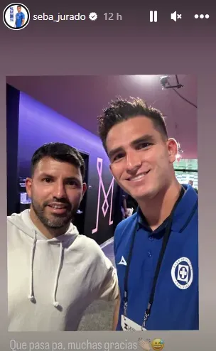 Jurado y el Kun Agüero