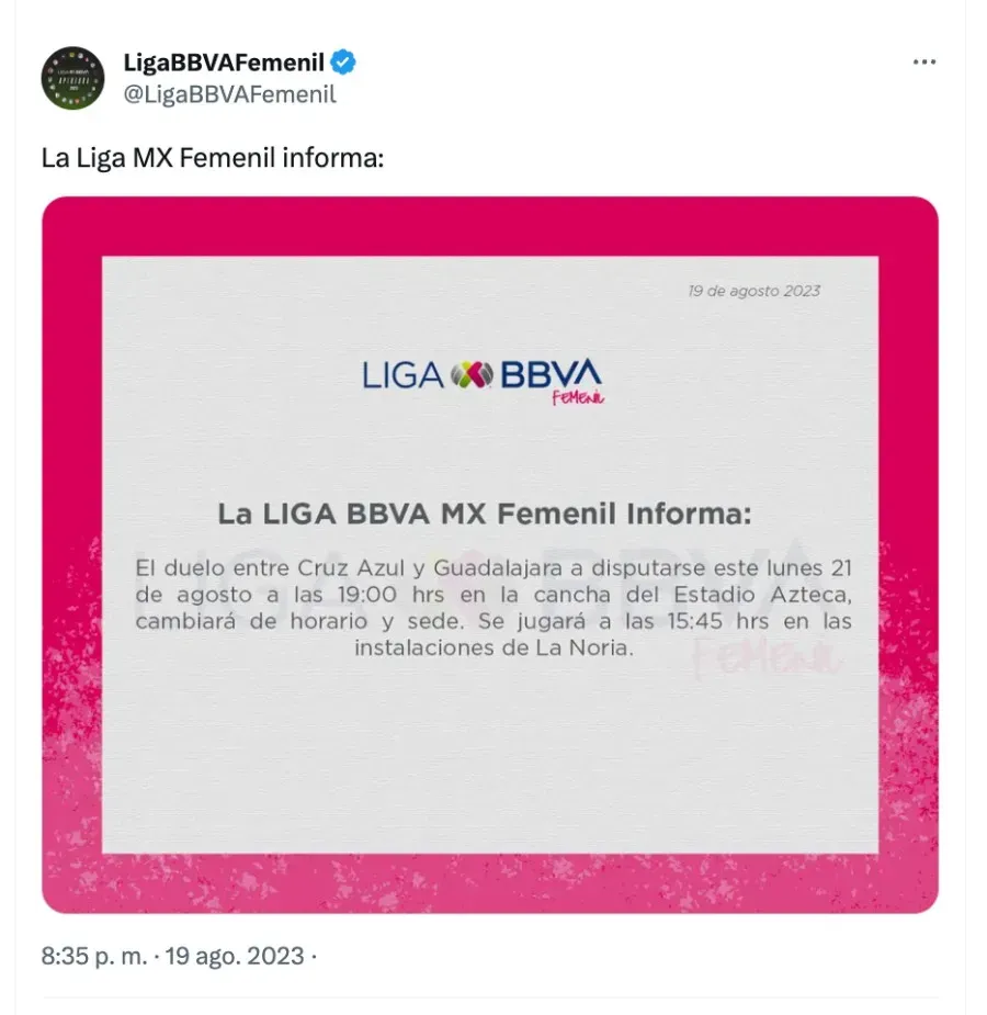 Liga MX Femenil | Twitter