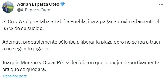 Información de Adrián Esparza