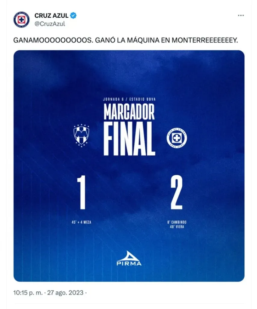 Cruz Azul | Twitter