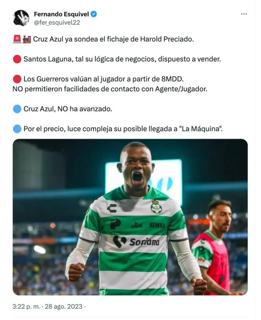 Fernando Esquivel | Twitter