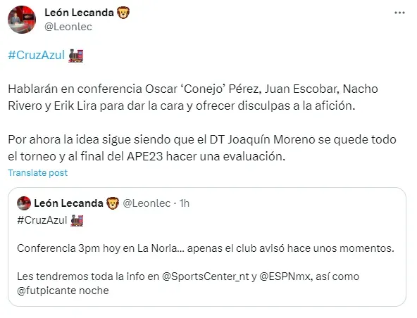 Información de León Lecanda