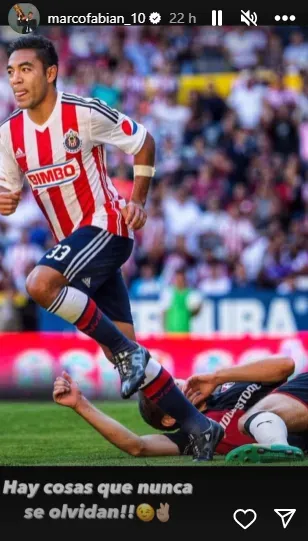 Publicación de Marco Fabián en Instagram